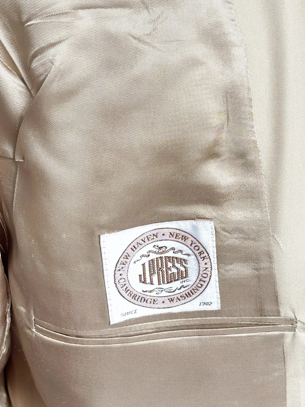 J.Press vintage 3-button sack jacket classic American khaki color blazer | 44L